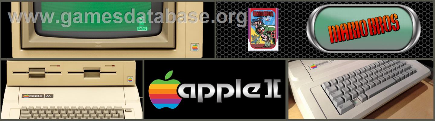 Mario Bros. - Apple II - Artwork - Marquee