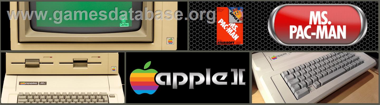 Ms. Pac-man - Apple II - Artwork - Marquee