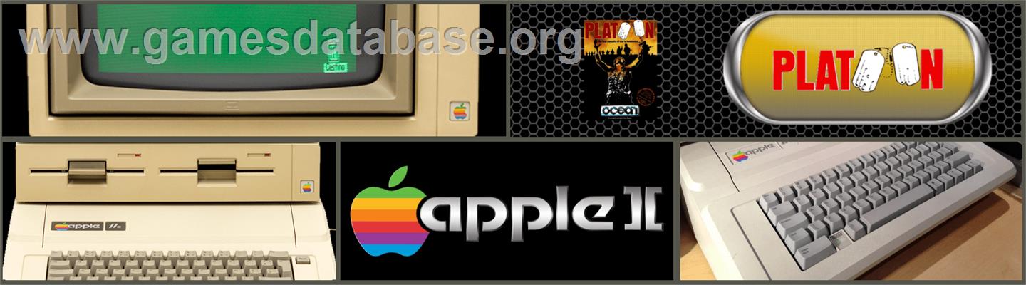 Platoon - Apple II - Artwork - Marquee