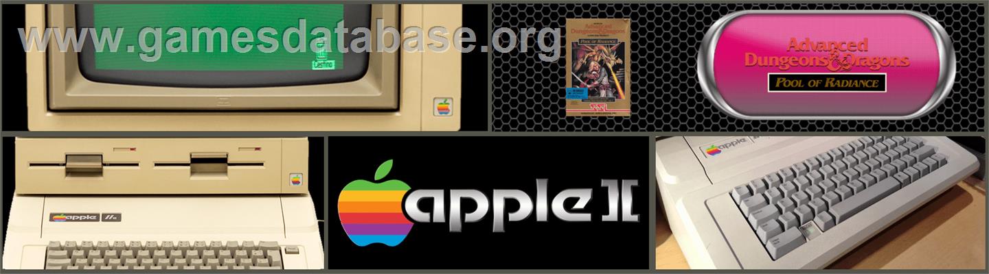 Pool of Radiance - Apple II - Artwork - Marquee
