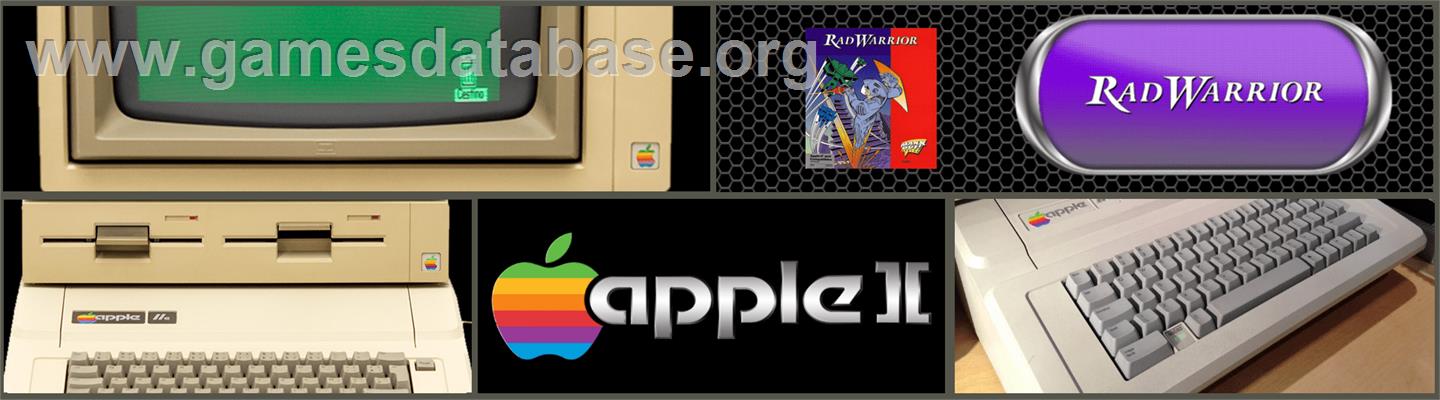 Rad Warrior - Apple II - Artwork - Marquee