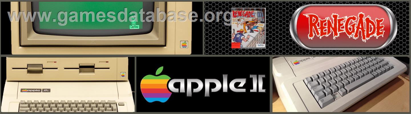 Renegade - Apple II - Artwork - Marquee