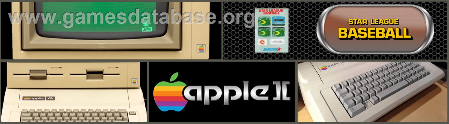 Star League Baseball - Apple II - Artwork - Marquee