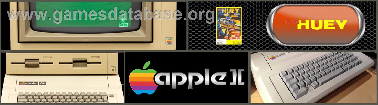 Super Huey UH-IX - Apple II - Artwork - Marquee