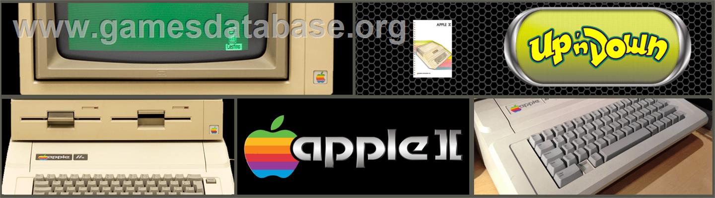 Up 'n Down - Apple II - Artwork - Marquee