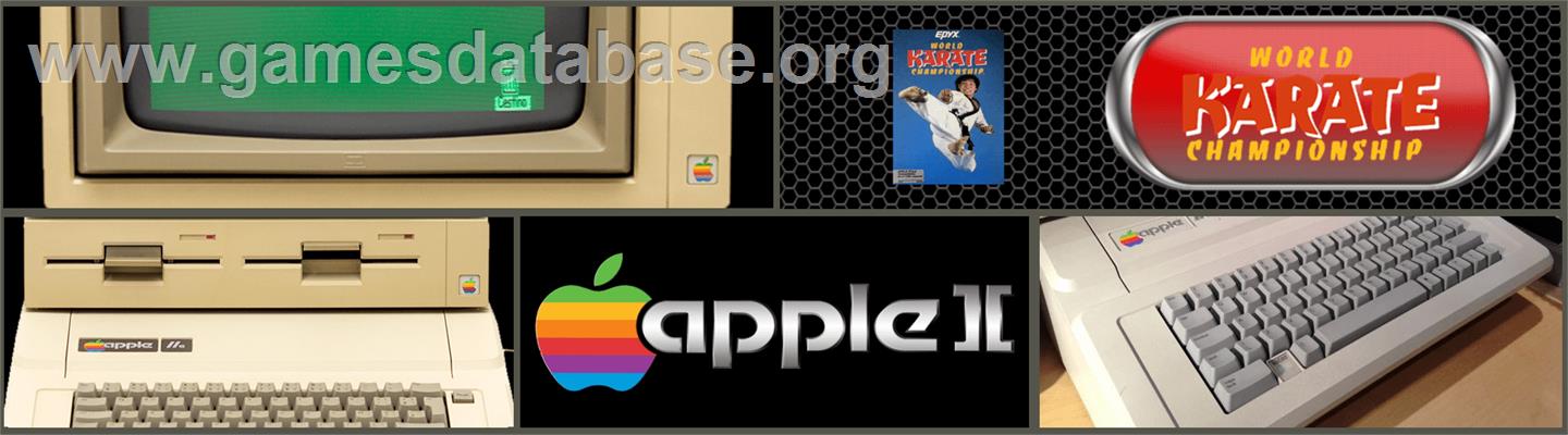 World Karate Championship - Apple II - Artwork - Marquee