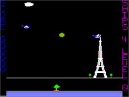 In game image of Aeronaut on the Apple II.