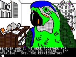 In game image of Amazon on the Apple II.