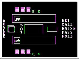In game image of Apple Graphics Games on the Apple II.