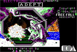 In game image of Archon 2: Adept on the Apple II.