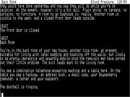 In game image of Bureaucracy on the Apple II.