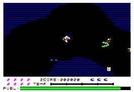 In game image of Caverns of Callisto on the Apple II.