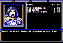 In game image of Champions of Krynn on the Apple II.