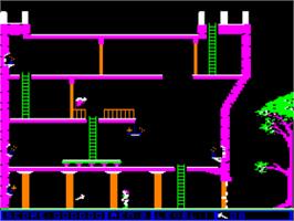 In game image of Conan on the Apple II.