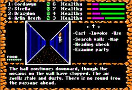 In game image of Dark Heart of Uukrul on the Apple II.