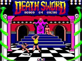 In game image of Death Sword on the Apple II.