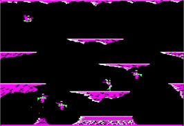In game image of Falcons on the Apple II.