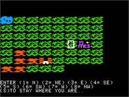 In game image of Fortress Of The Witch King on the Apple II.