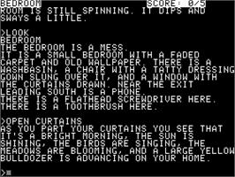 In game image of Hitchhiker's Guide To The Galaxy, The on the Apple II.
