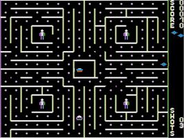 In game image of Lethal Labyrinth on the Apple II.