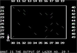 In game image of Major Mayhem on the Apple II.