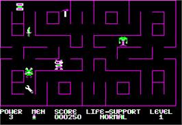 In game image of Microchess on the Apple II.