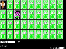 In game image of Pick-a-dilly Pair on the Apple II.