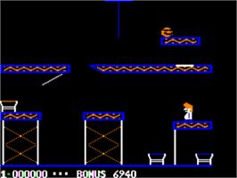 In game image of Sacred Stone on the Apple II.