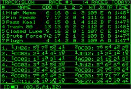 In game image of Science Fiction Classics on the Apple II.