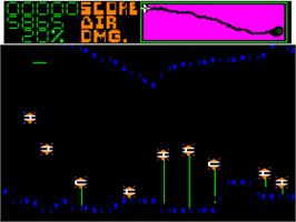 In game image of Sea Dragon on the Apple II.