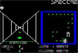 In game image of Serpentine on the Apple II.