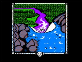 In game image of Shadows of Mordor on the Apple II.