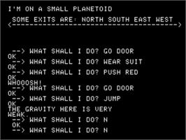 In game image of Strange Odyssey on the Apple II.