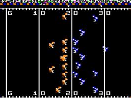 In game image of Super Sunday on the Apple II.