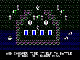 In game image of Ultima 2 - Revenge Of The Enchantress on the Apple II.