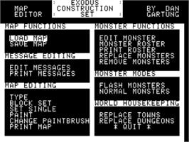 In game image of Ultima 3 - Exodus on the Apple II.