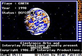 In game image of Wasteland on the Apple II.