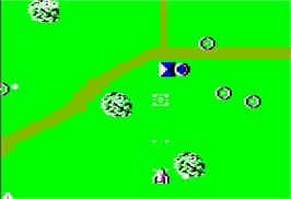 In game image of Xevious on the Apple II.