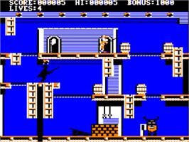 In game image of Zorro on the Apple II.