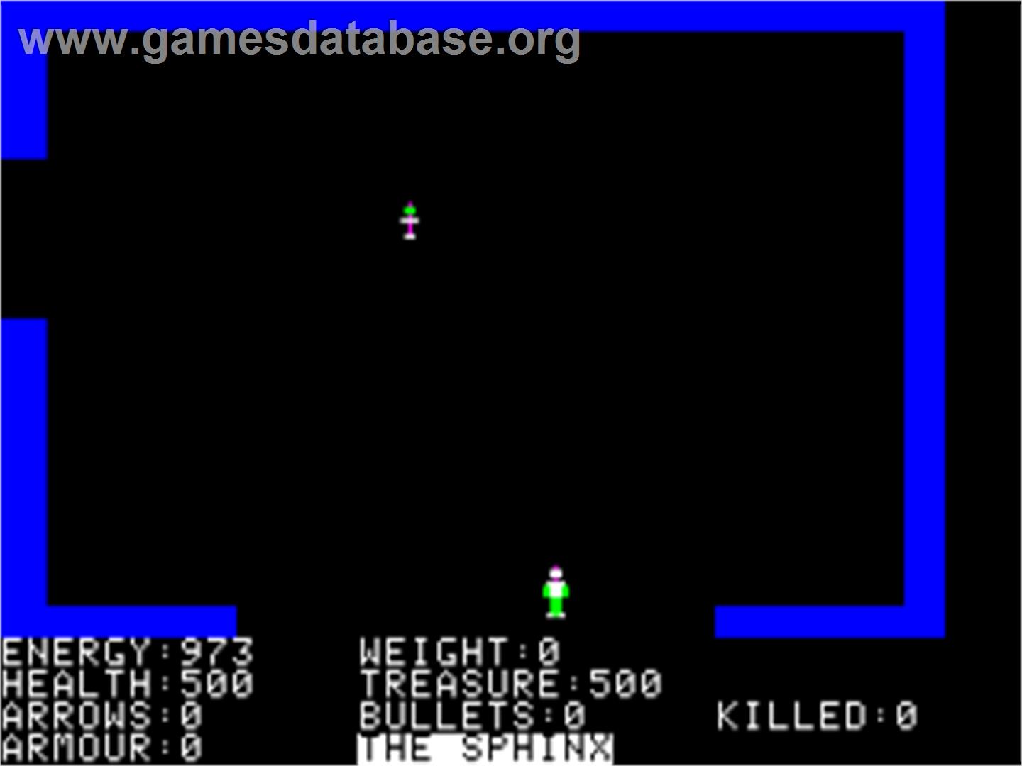 Beneath The Pyramids - Apple II - Artwork - In Game