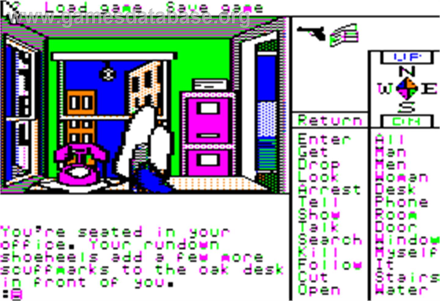 Borrowed Time - Apple II - Artwork - In Game