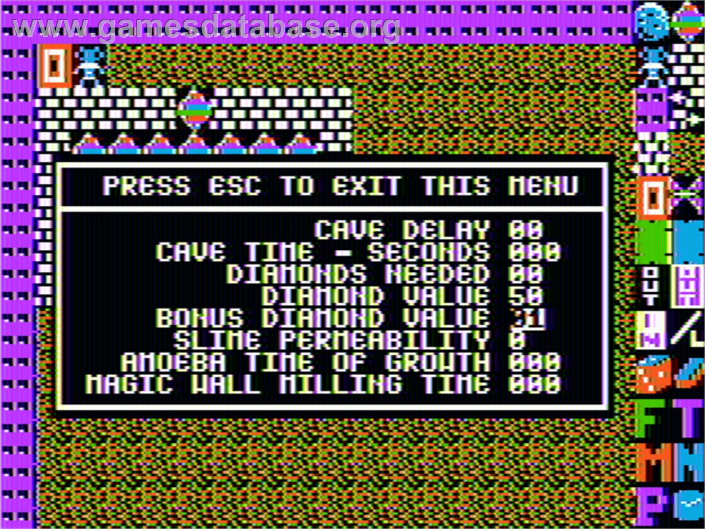Boulder Dash Construction Kit - Apple II - Artwork - In Game