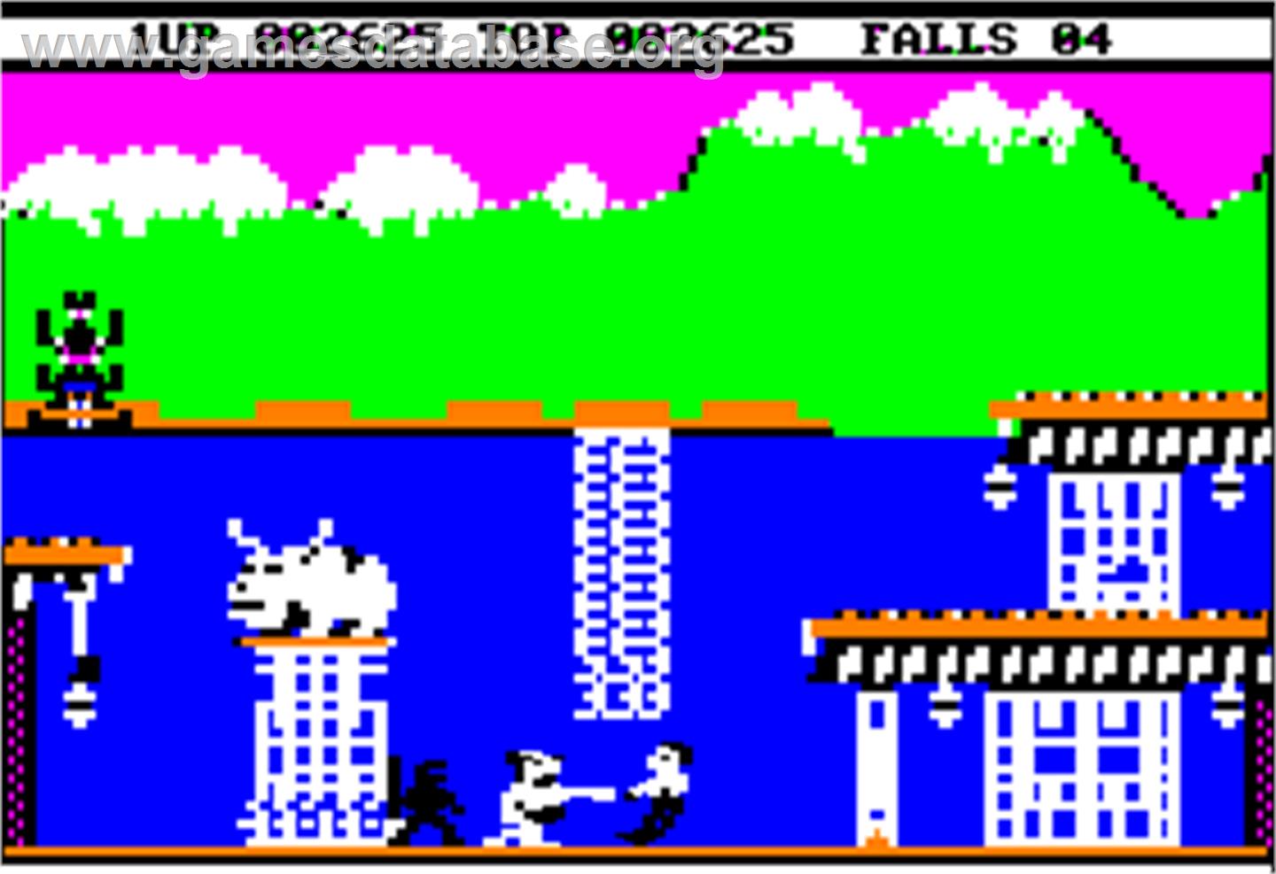Bruce Lee - Apple II - Artwork - In Game
