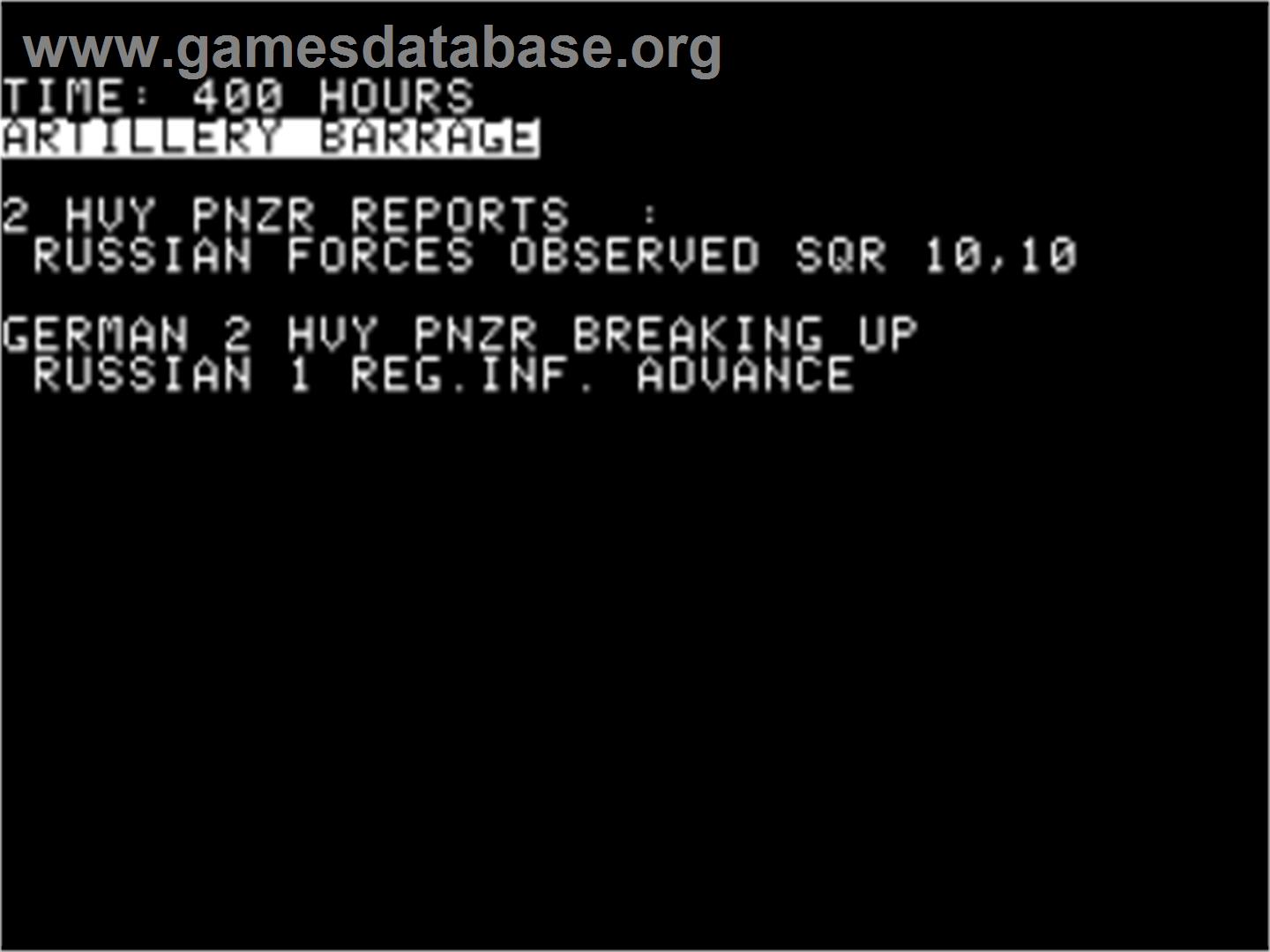 Dnieper River Line - Apple II - Artwork - In Game