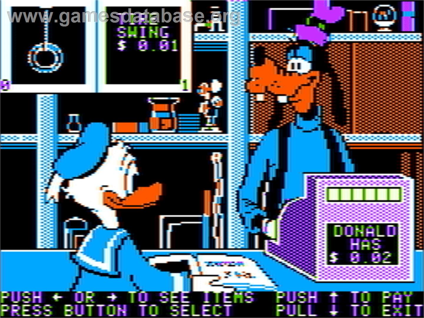 Donald Duck's Playground - Apple II - Artwork - In Game