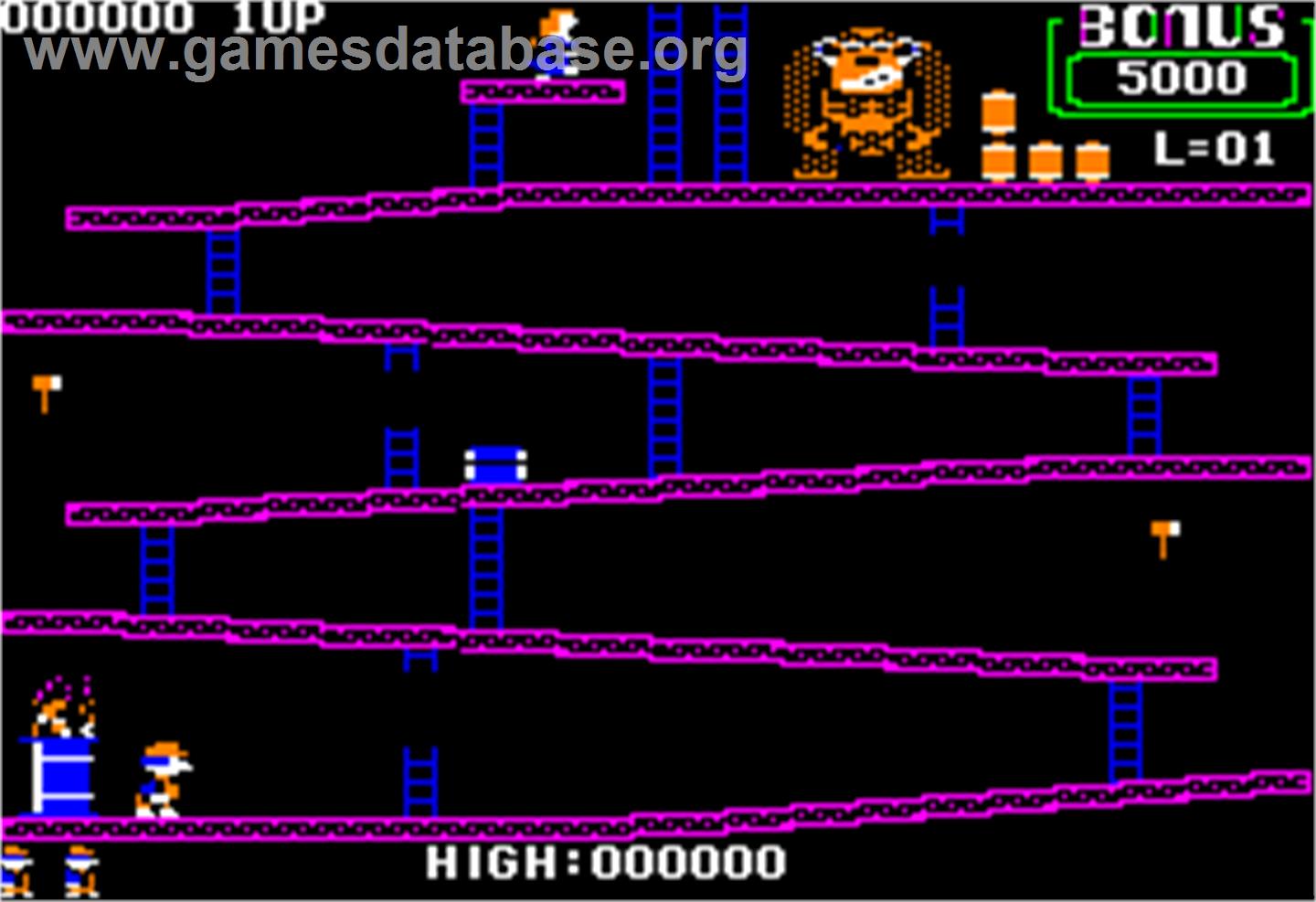 Donkey Kong - Apple II - Artwork - In Game