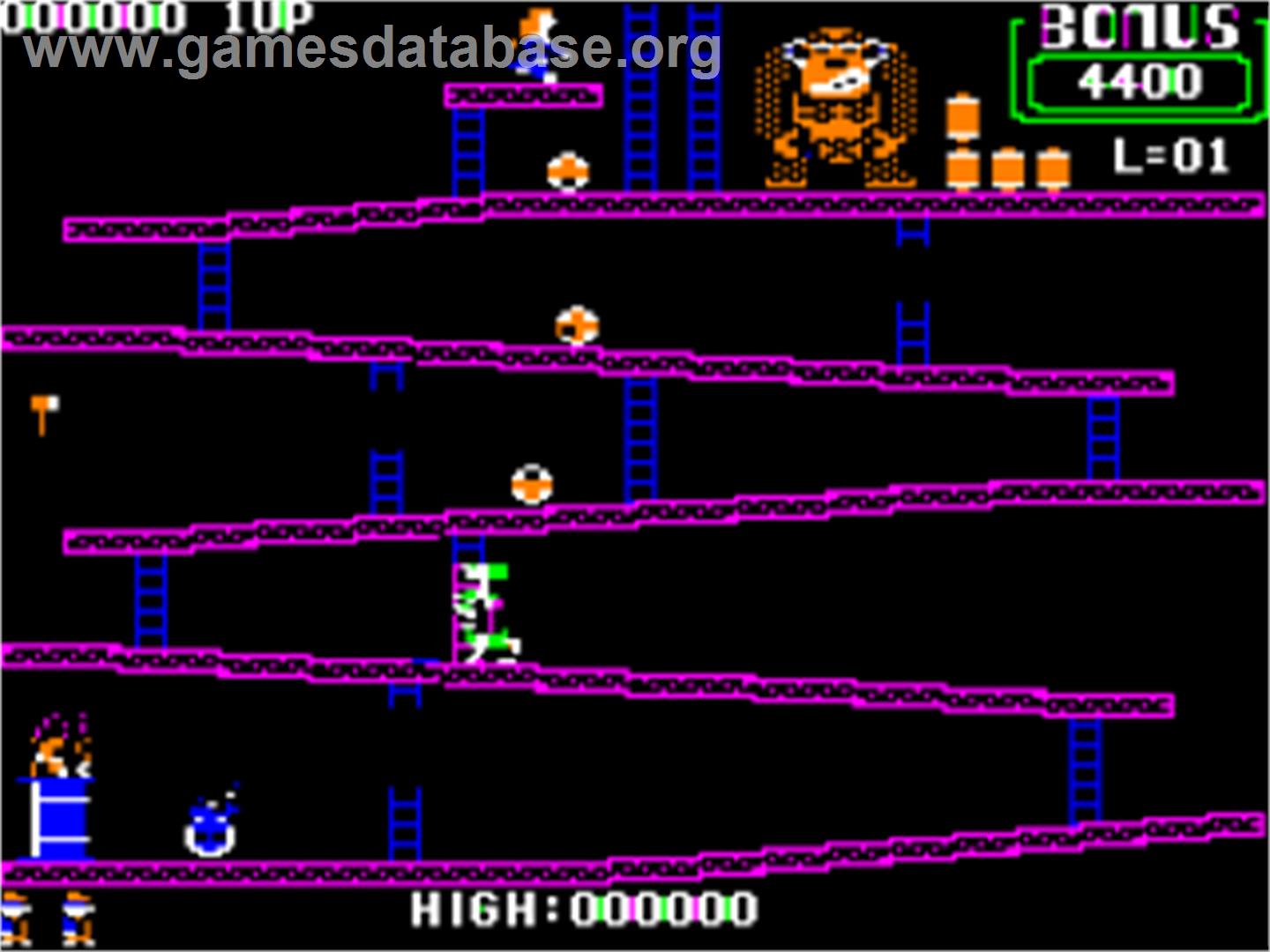 Donkey Kong - Apple II - Artwork - In Game