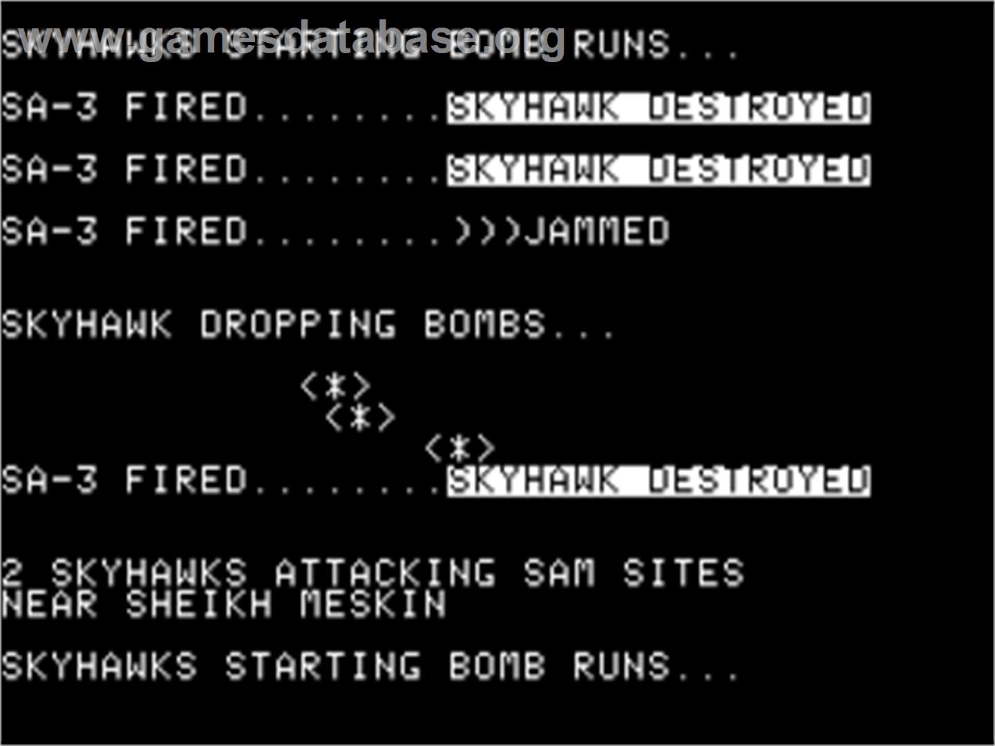 Golan Front - Apple II - Artwork - In Game