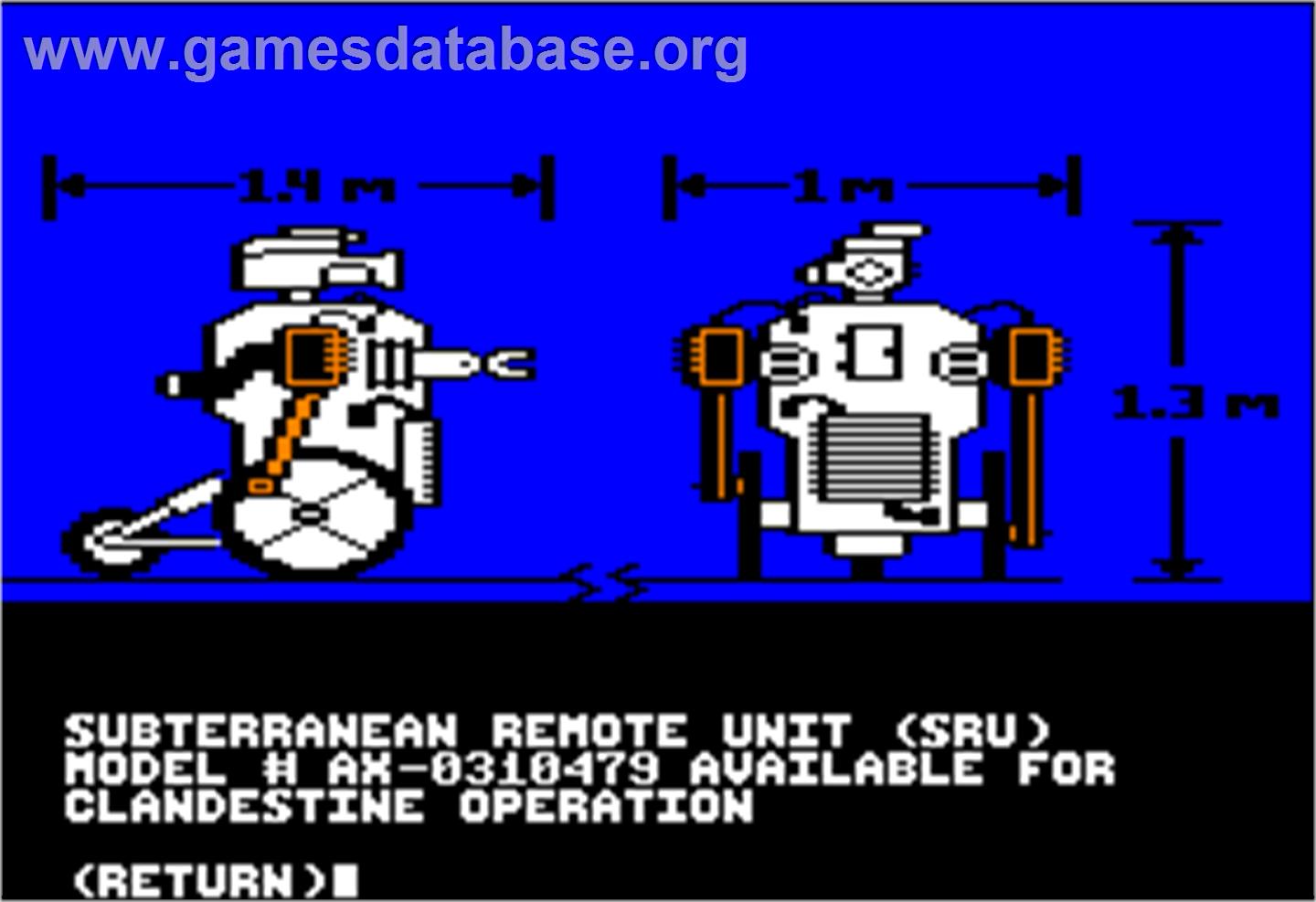 Hacker - Apple II - Artwork - In Game