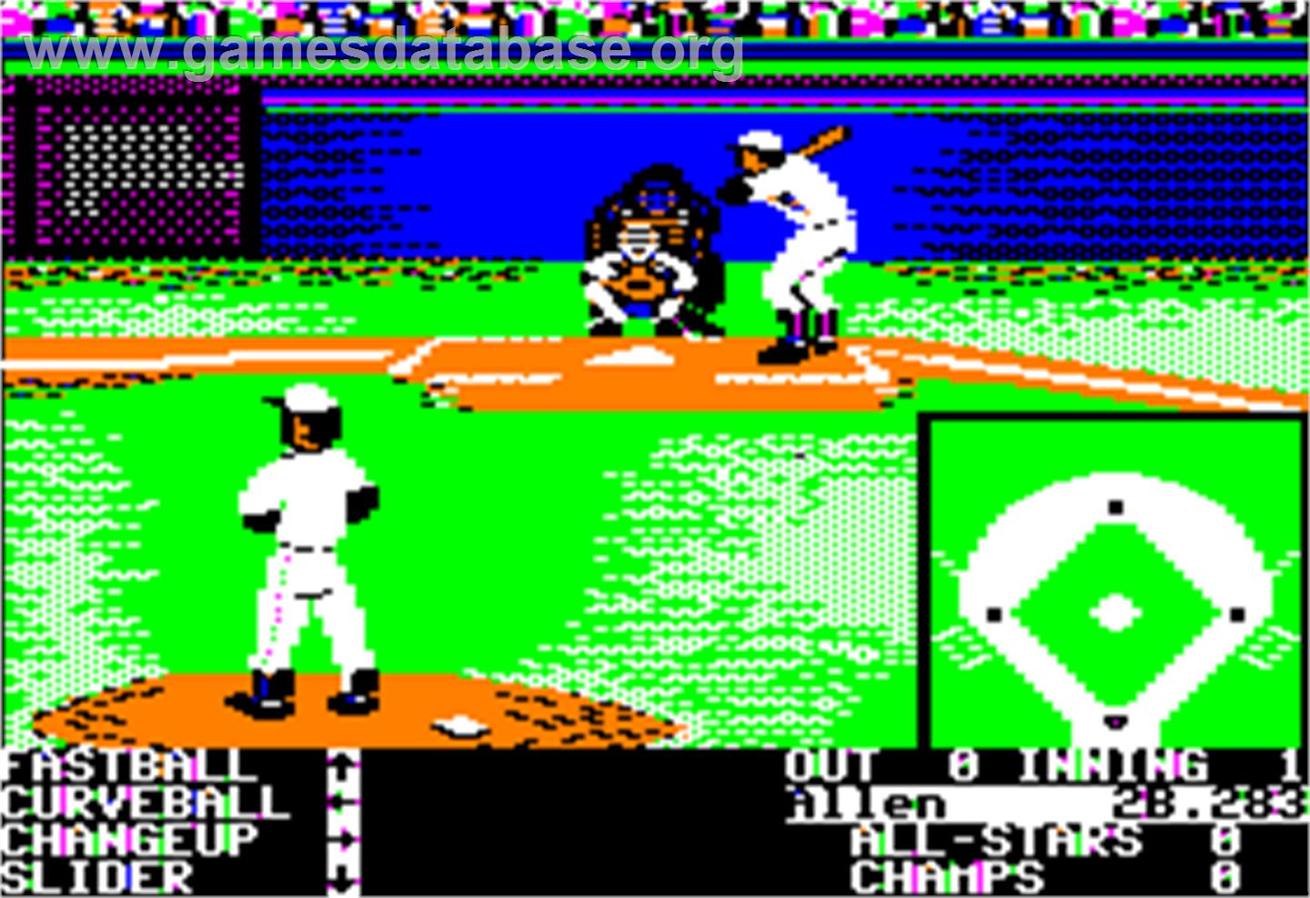 HardBall - Apple II - Artwork - In Game